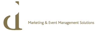 Phil Donnelly Marketing Logo. Stylised P & D Intertwined with words Marketing and Event Management Solutions